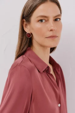 Camisa satinada