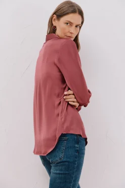 Camisa satinada