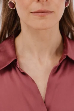 Camisa satinada