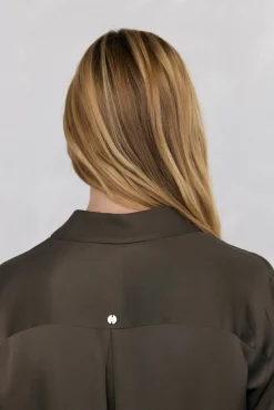 Camisa satén lisa