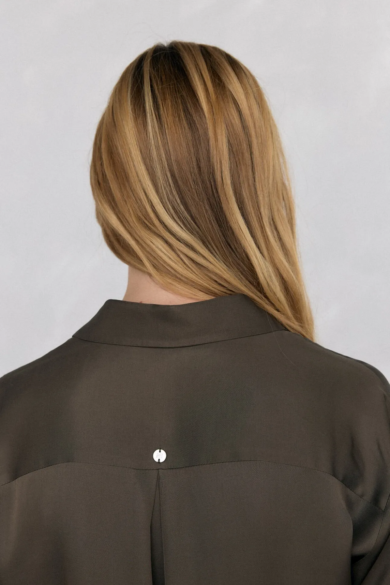 Camisa satén lisa