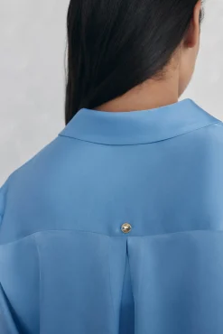 Camisa satén lisa