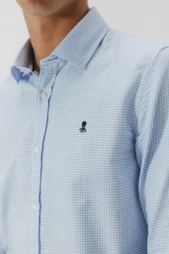 Camisa semivestir Oxford cuadros