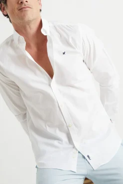 Camisa Slim Fit Oxford