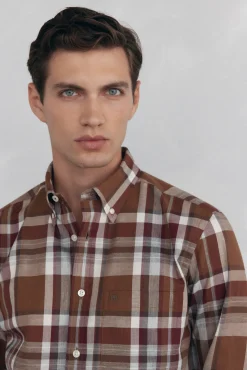 Camisa twill cuadros
