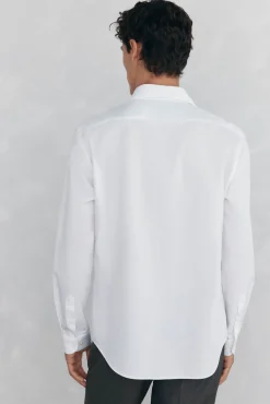 Camisa vestir estructura non iron + antimanchas slim fit