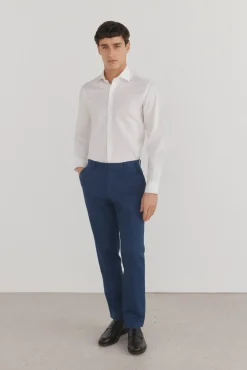 Camisa vestir lisa non iron + antimanchas