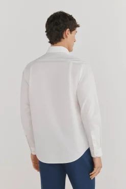 Camisa vestir lisa non iron + antimanchas