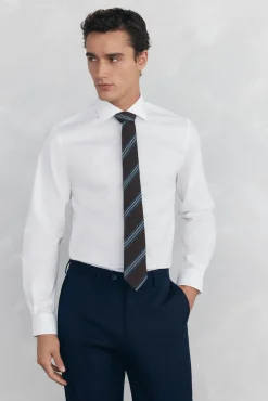 Camisa vestir lisa non iron + antimanchas