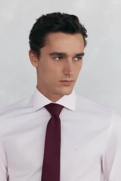 Camisa vestir lisa non iron + antimanchas
