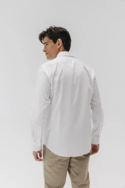 Camisa vestir popelín elástico