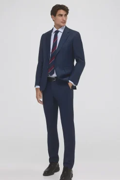 Camisa vestir puño gemelo non iron y antimanchas lisa tailored fit