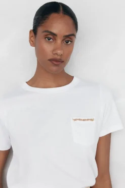 Camiseta bolsillo cadena