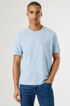 Camiseta de manga corta con logo bordado.