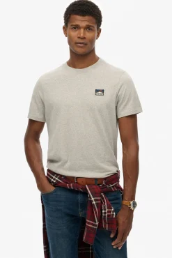 Camiseta de manga corta con cuello redondo de canalé