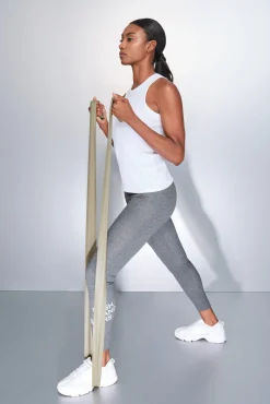 Camiseta halter algodón canalé blanco