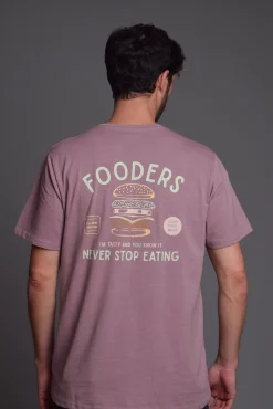 Camiseta Lavada Burdeos Fooders
