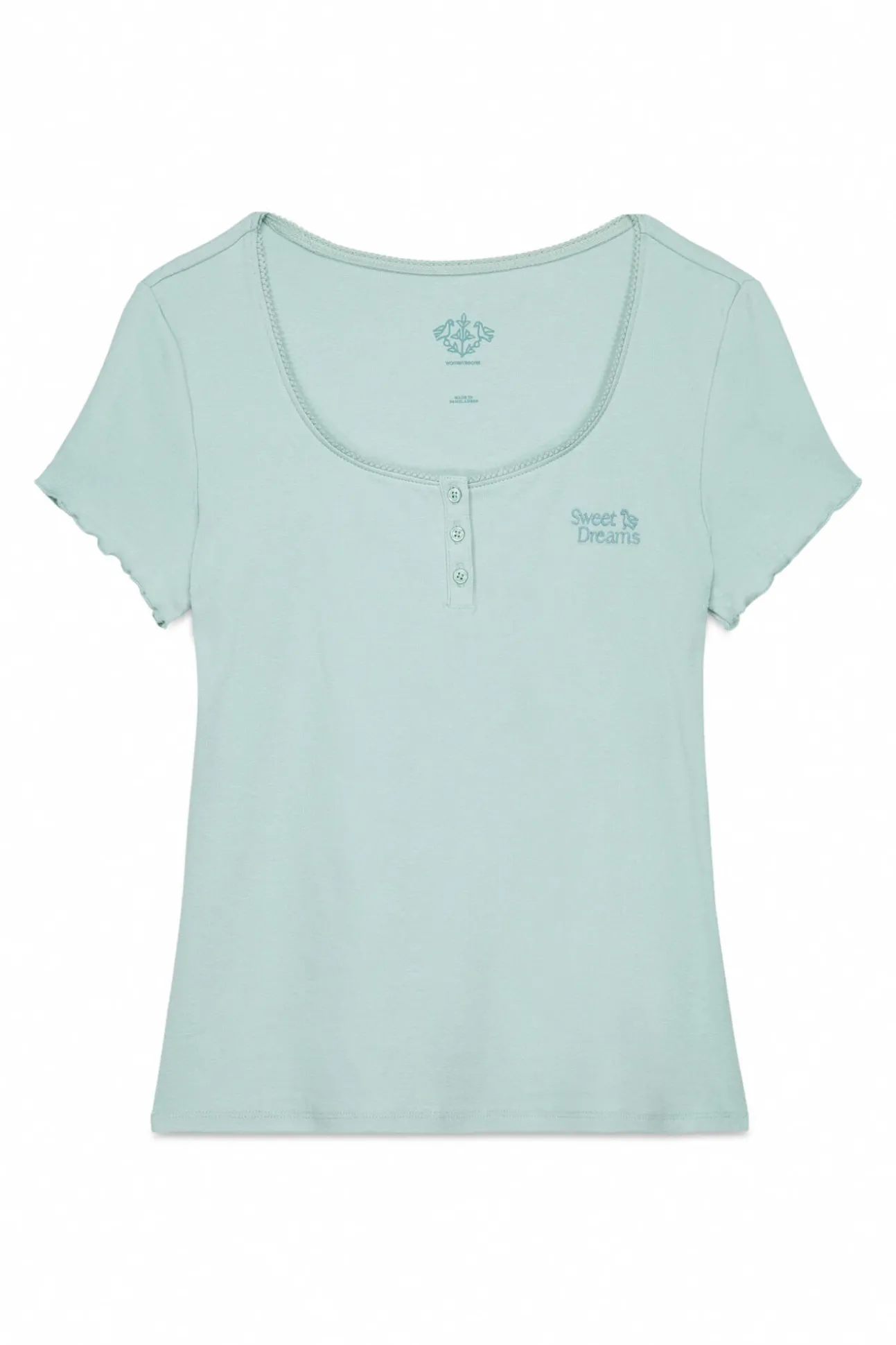 Camiseta manga corta algodón verde