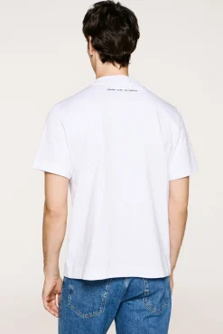 Camiseta manga corta con print 100% algodón orgánico