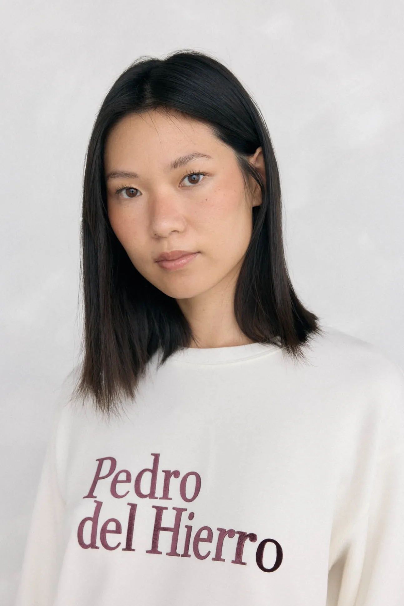 Camiseta manga larga logo tacto suave activewear