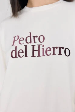 Camiseta manga larga logo tacto suave activewear