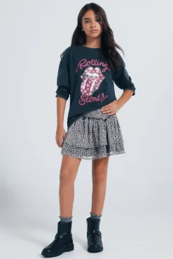 Camiseta manga larga Rolling stones niña.