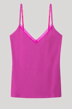Camiseta pijama tirantes morado