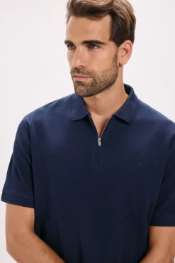 Camiseta polo cremallera