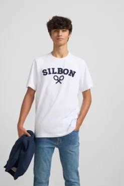 Camiseta silbon raqueta media