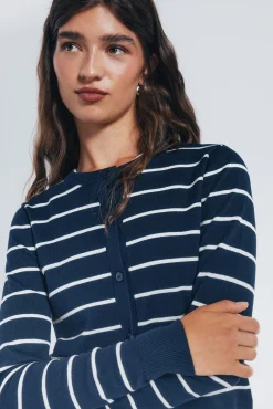 Cardigan botones cuello redondo viscosa
