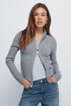 Cardigan cremallera