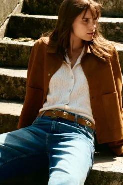Cardigan pointelle