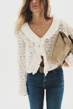 Cardigan volantes