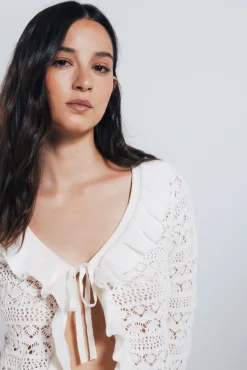 Cardigan volantes