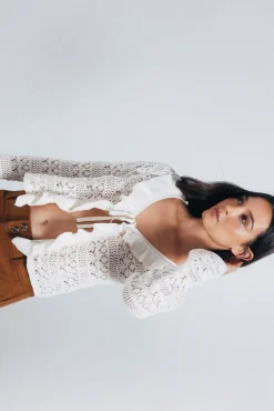 Cardigan volantes