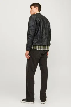 Cazadora biker piel