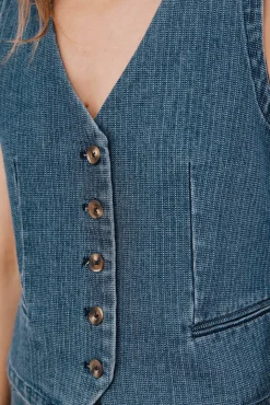 Chaleco en denim