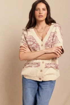 Chaleco jacquard