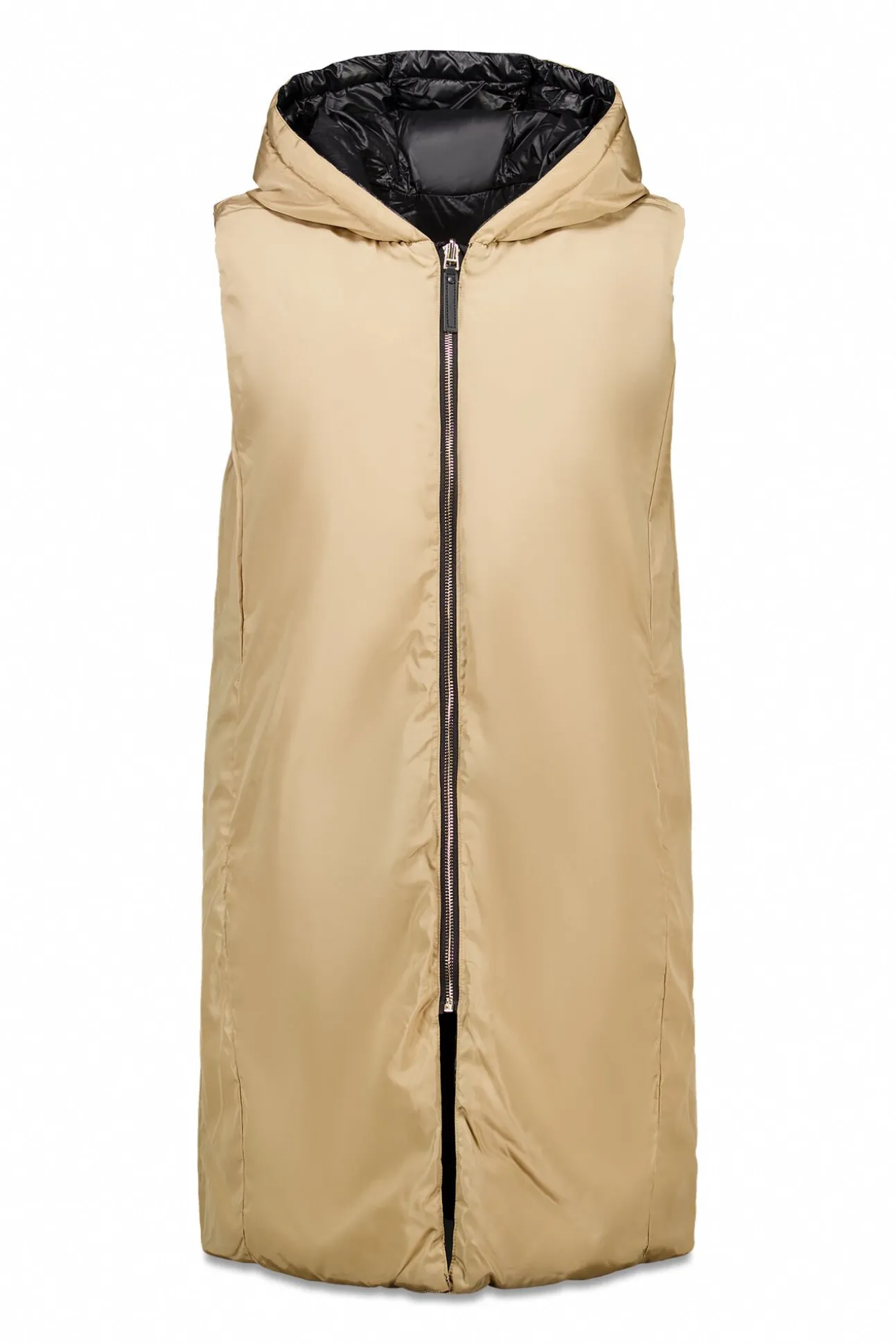 Chaleco largo reversible