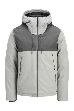 Chaqueta acolchada bicolor