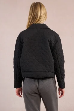 Chaqueta acolchada con flores