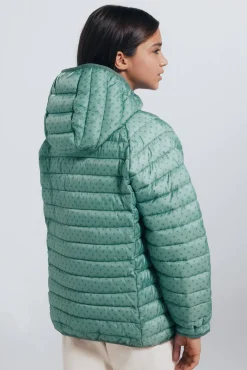 Chaqueta acolchada estrellas niña