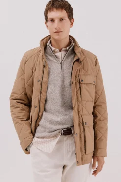 Chaqueta acolchada rombo