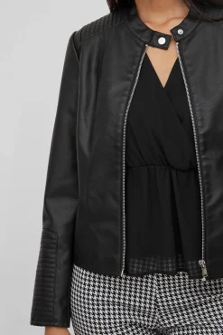 Chaqueta biker polipiel