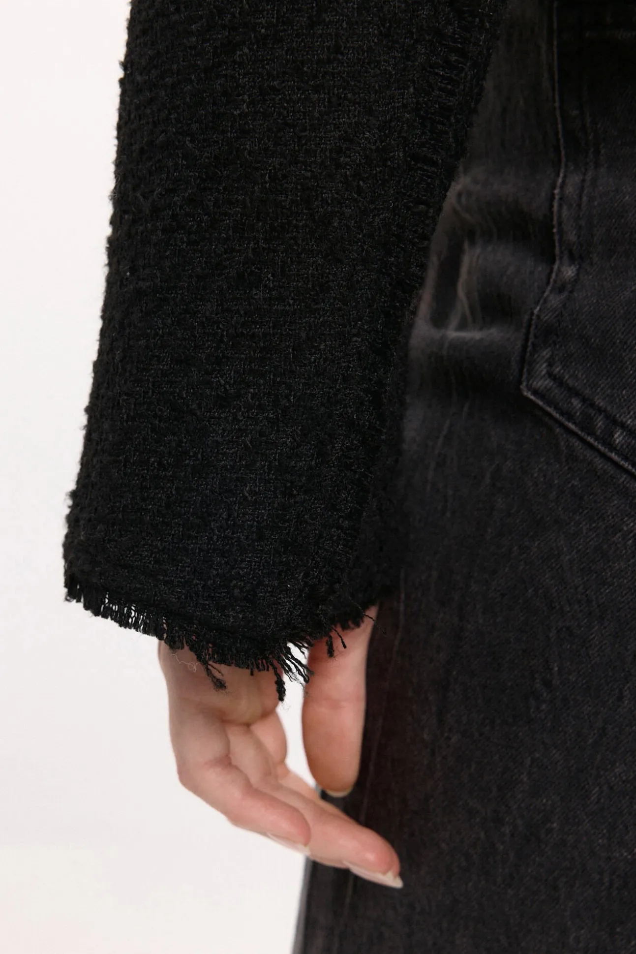 Chaqueta de paño con botones
