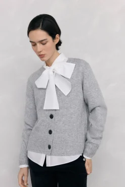 Chaqueta de punto con detalles de ochos