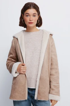 Chaqueta doble faz capucha