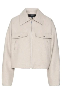 Chaqueta fieltro manga larga