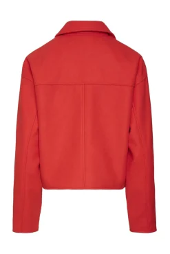 Chaqueta fieltro manga larga