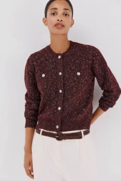 Chaqueta lúrex botones